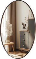 ANDY STAR Bronze 22x30 Oval Bathroom Mirror, Sturdy Stainless Steel Frame by ANDYSTAR