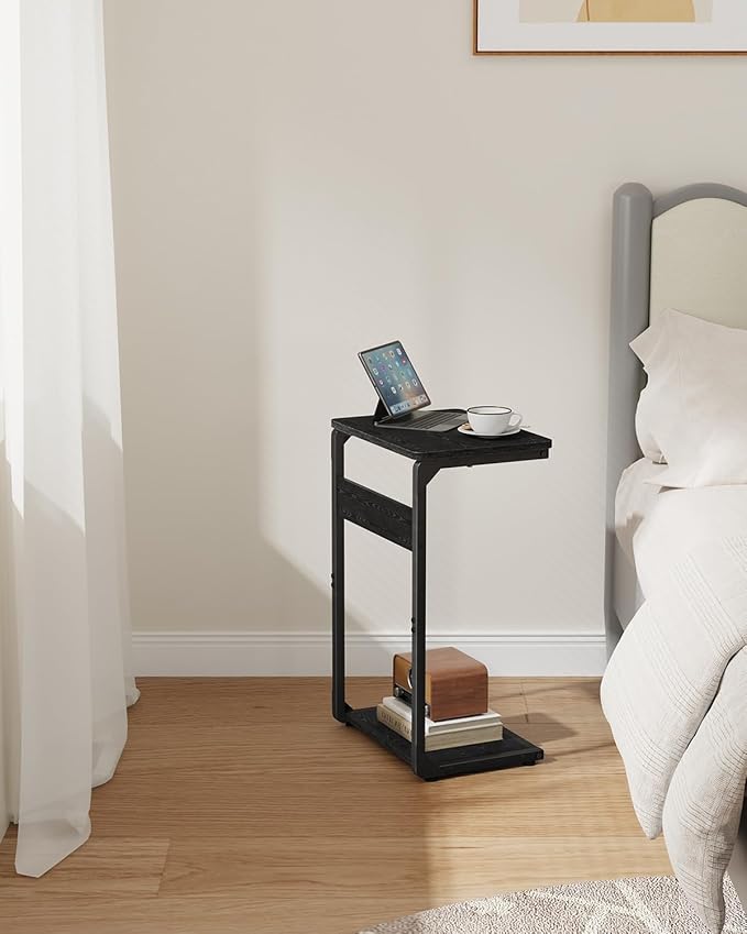 C-Shaped End Table, Small Side Table - Image 6