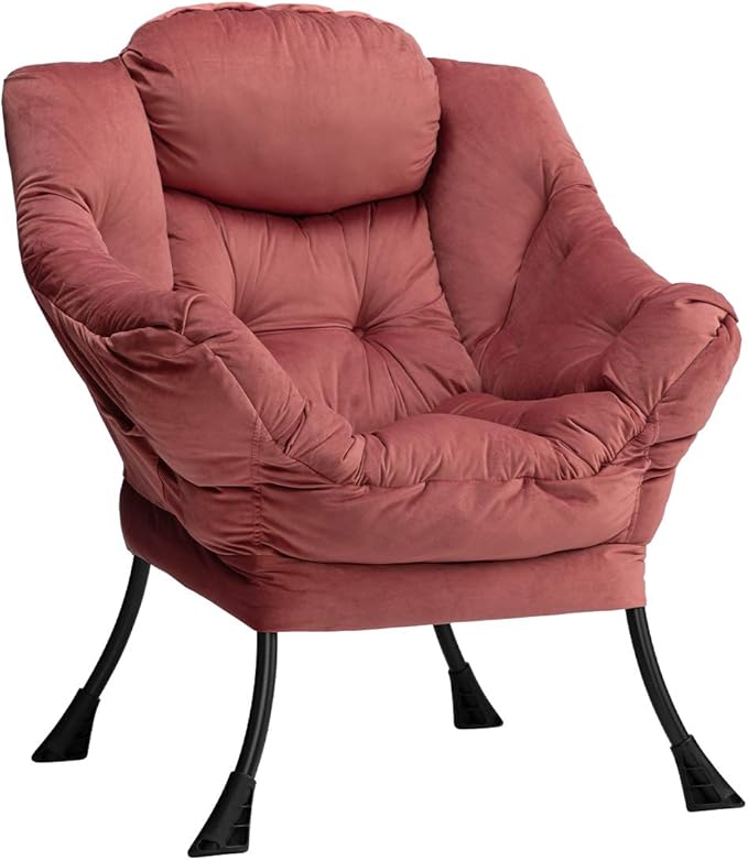 HollyHOME Modern Fabric Large Lazy Chair, Accent Oversized Comfy Reading Chair by HollyHOME