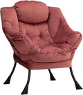 HollyHOME Modern Fabric Large Lazy Chair, Accent Oversized Comfy Reading Chair by HollyHOME