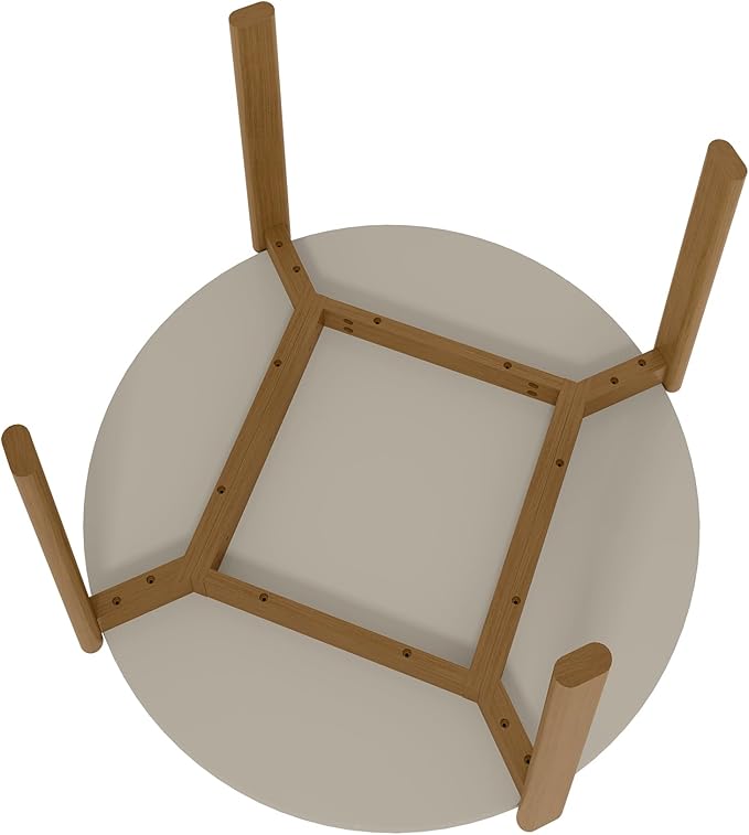 Manhattan Comfort Gales 46-Inch Mid Century Modern Round Dining Table - Image 5