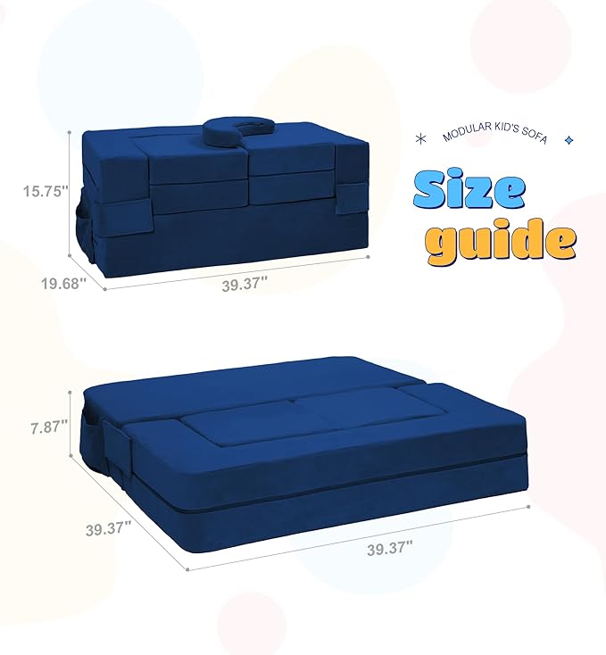 Modular Kids Sofa, Toddler Couch Foam Armchair - Image 2