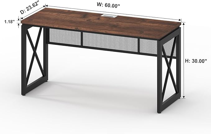 BON AUGURE 60 Inch Computer Desk - Image 2