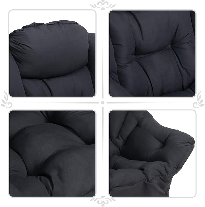HollyHOME Fabric Lazy Chair - Image 4