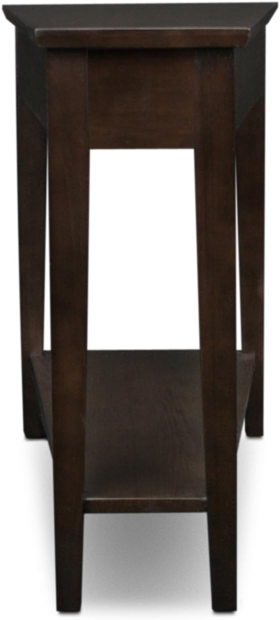 Leick Home Teegan Solid Wood Recliner Wedge End Side Table - Image 3