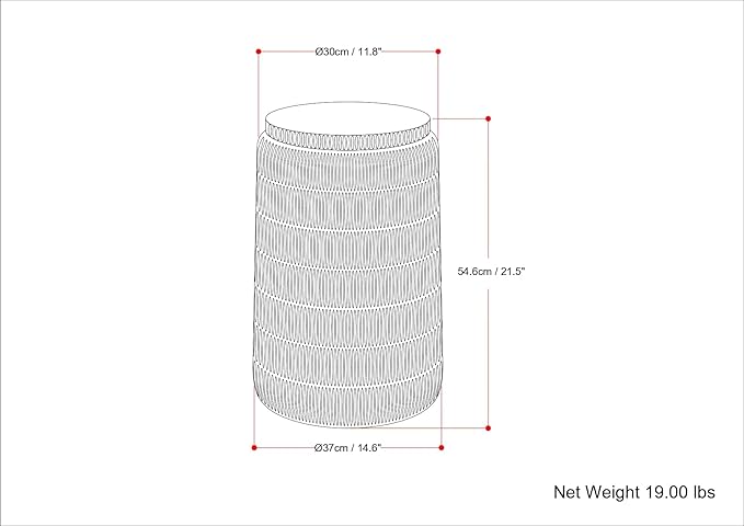 SIMPLIHOME Juno Metal Side Table in Graphite, 14.6 x 14.6 x 21.5 inches - Image 3