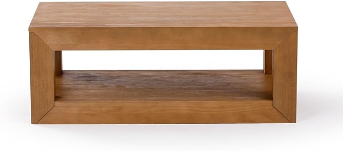 Plank+Beam 40" Modern Rectangular Coffee Table - Image 8
