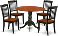 East West Furniture DLDA5-BCH-W 5 Piece Dining Table Set by EastWestFurniture