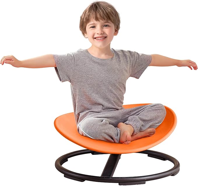 Kids Sensory Spinning Chair for Autism Ages 3+, Sit and Spin Swivel Chair for by BABYTOYSWORLDS