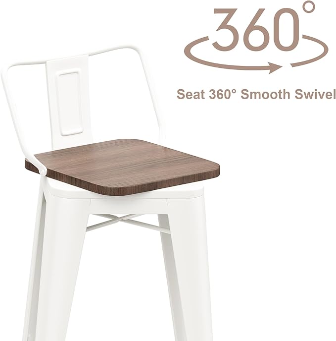 30 Inch Swivel Bar Stools Set of 4 - Image 9
