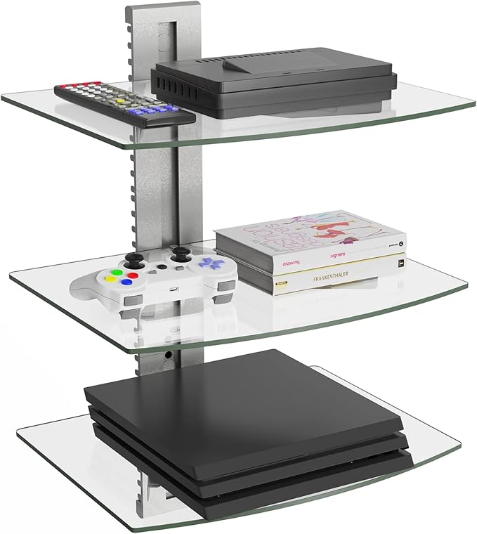 WALI Floating Entertainment Center Shelves, Holds Up to 17.6lbs, TV Shelf by WALI