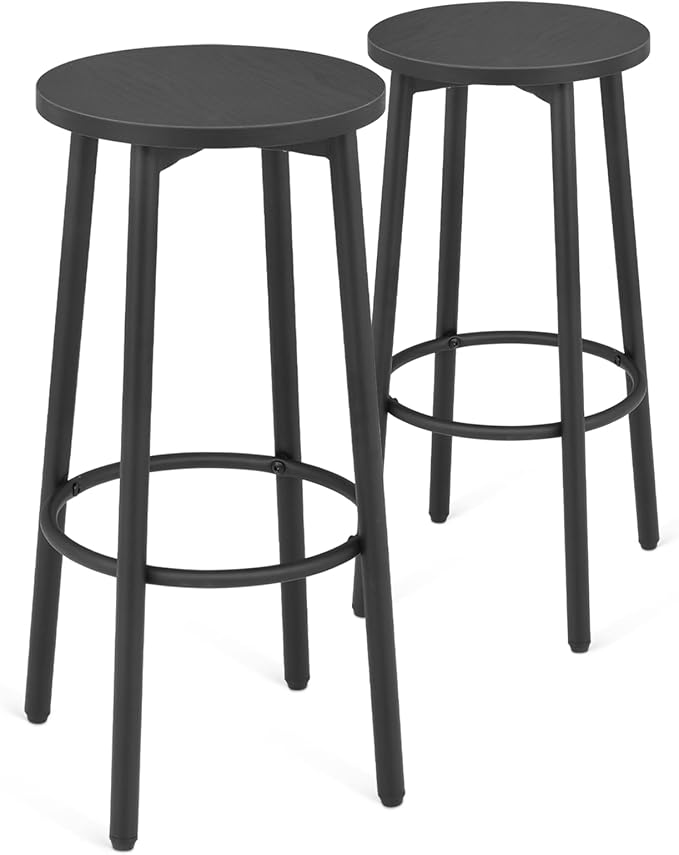 Athena Collection Bar Stools Set of 2, 25.5 Inches Round Counter Height Bar by AthenaCollectionFurniture