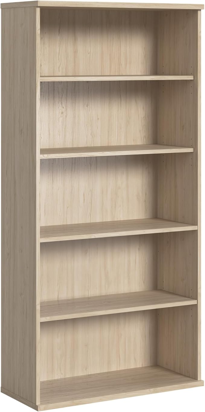 Bush Business Furniture Studio C Tall 5 Shelf Bookcase in Natural Elm, Large by BushBusinessFurniture