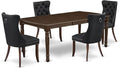 East West Furniture DODA5-MAH-12 5 Piece Dining Table Set Includes a Rectangle by EastWestFurniture
