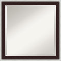 Amanti Art Wall Mirror 23x23 Maya Espresso Silver Square Bathroom Mirror by AmantiArt