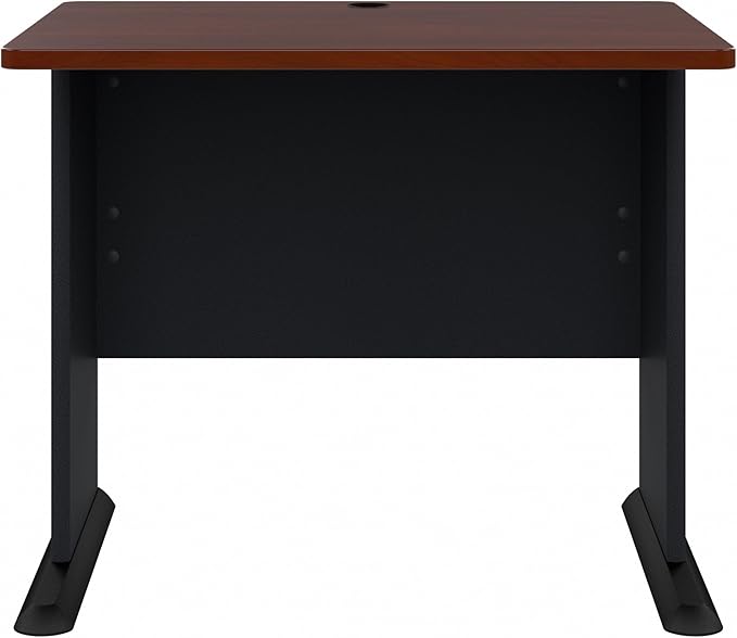 Bush Business Furniture Series A 36W Small Desk in Hansen Cherry and Galaxy - Image 8