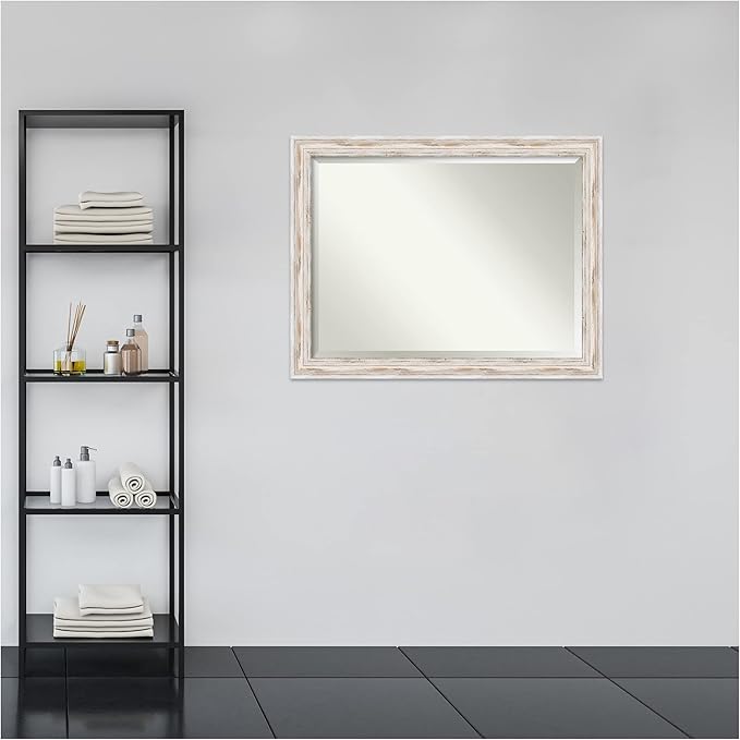 Amanti Art White Bathroom Mirror - Image 9