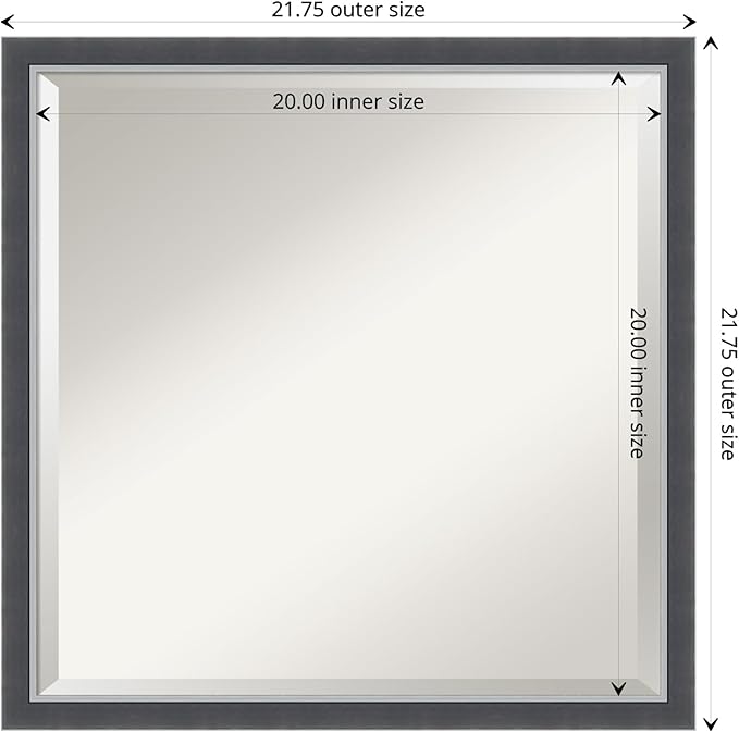 Amanti Art Black Bathroom Mirror - Image 4
