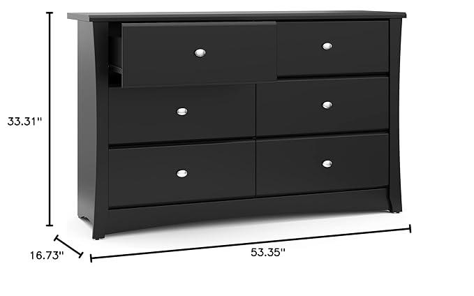 Storkcraft Crescent 6 Drawer Bedroom Dresser – GREENGUARD Gold Certified - Image 14