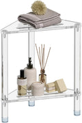 Acrylic Corner Shower Stool for Shaving Legs 11.42" D X 11.42" W X 17.91" H by GOIOOIA