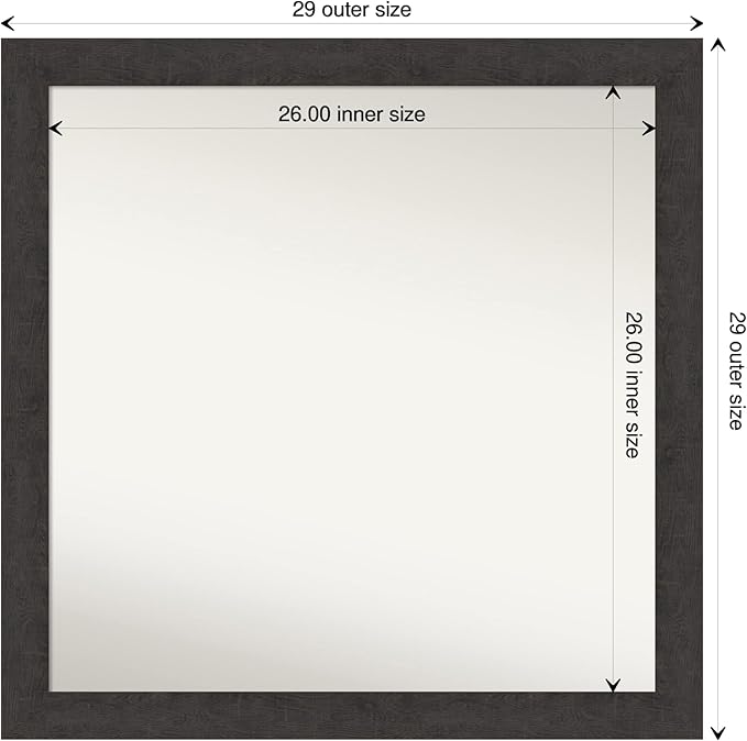 Amanti Art Brown Bathroom Mirror - Image 4