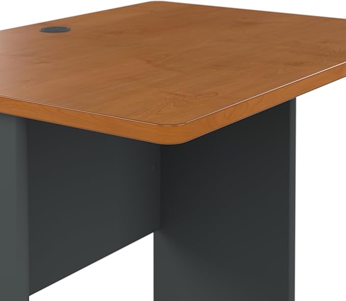 Bush Business Furniture Series A 36W Desk in Natural Cherry and Slate - Image 5