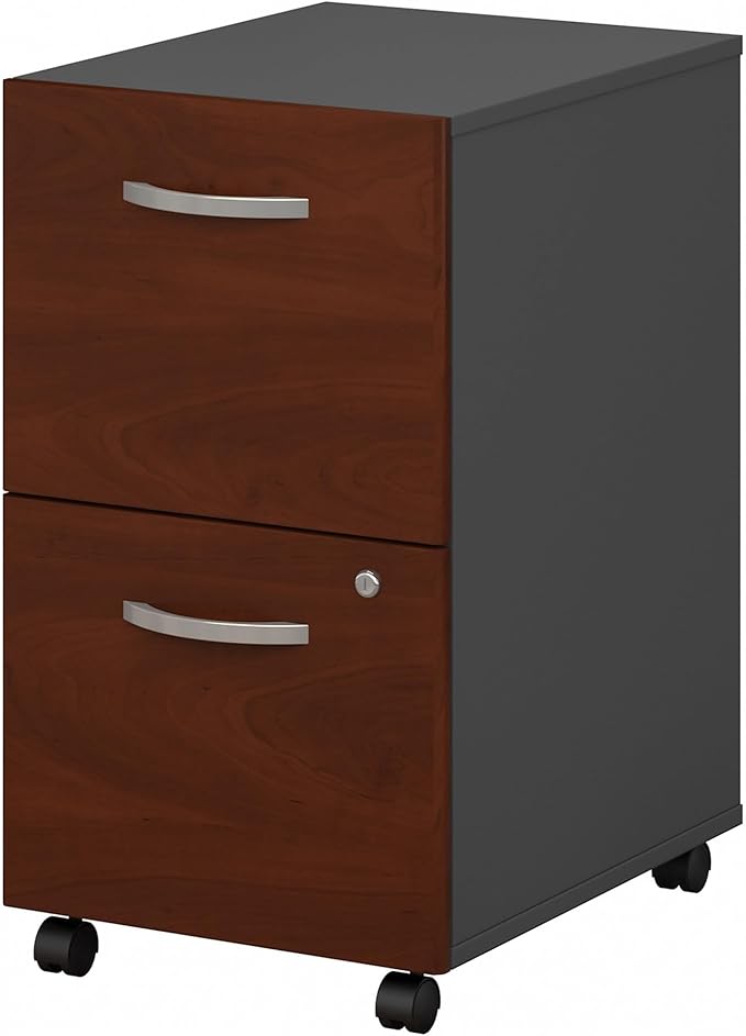 Bush Business Furniture Series C 2 Drawer Rolling File Cabinet in Hansen Cherry by BushBusinessFurniture