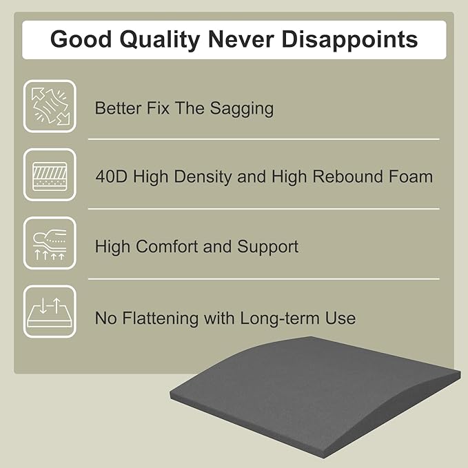 Couch Cushion Support for Sagging Seat, High-Density Curved Foam Sofa Furniture - Image 3