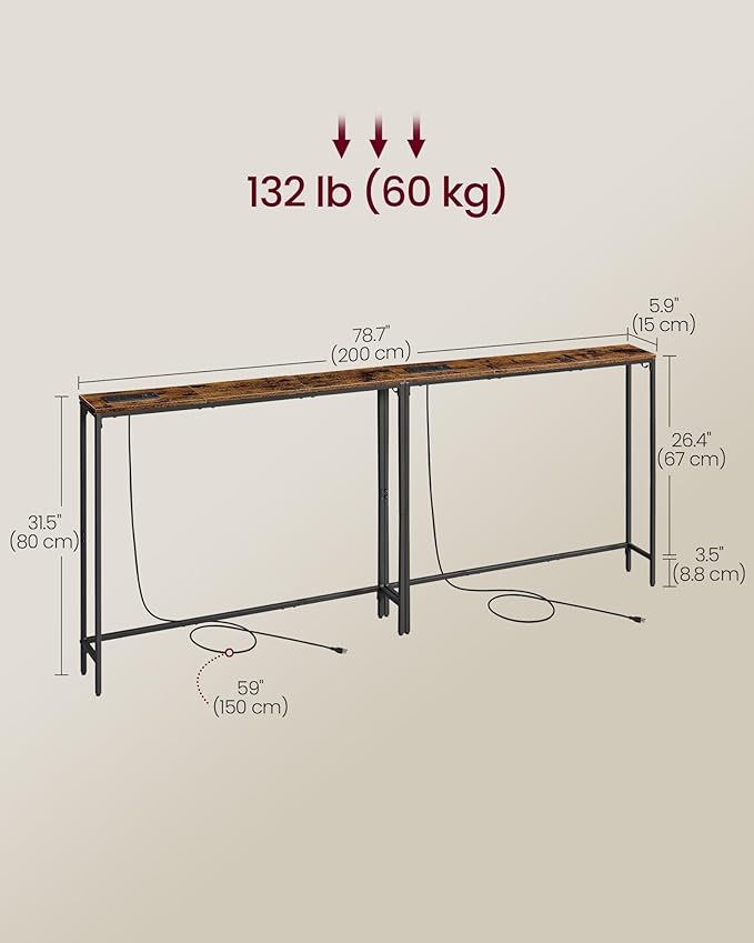 VASAGLE Set of 2 Console Tables - Image 3