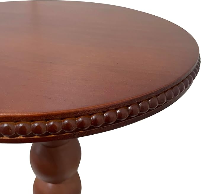 JUIOETURBoho Beaded Round Side Table - Image 6