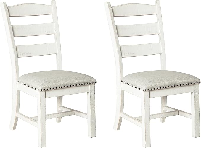 Signature Design by Ashley Valebeck Vintage Farmhouse Cushioned Dining Chair by SignatureDesignbyAshley