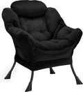 Lazy Chair Thick Padded, Comfy Velvet Accent Lounge Chair by Youtanic