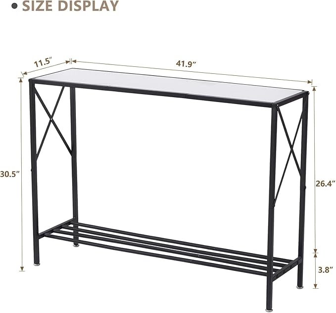 Wimarsbon Console Table, Behind Couch TV Tables - Image 3