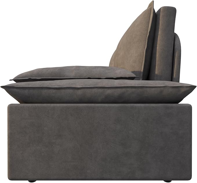 ERYE 73.2" Queen Size Sleeper Sofabed Modern 3 in 1 Convertible Loveseat - Image 8