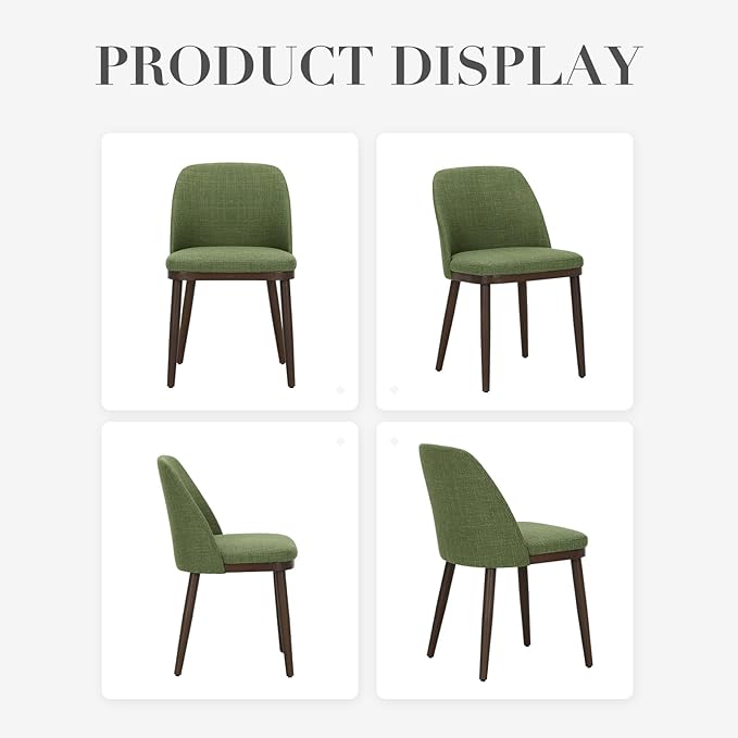 COLAMY Upholstered Dining Chairs Set of 6, Modern Kitchen Chairs - Image 8