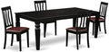 East West Furniture LGAN5-BLK-LC 5 Piece Dining Room Table Set Includes a by EastWestFurniture