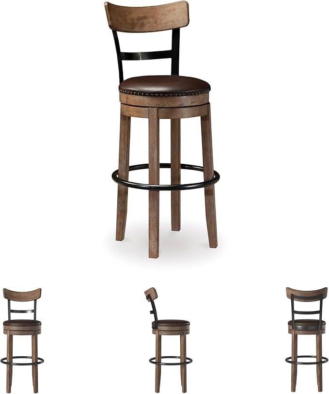 Signature Design by Ashley Pinnadel Barstool, Light Brown - Image 7