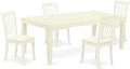 East West Furniture LGDA5-LWH-C 5 Piece Dining Room Table Set Includes a by EastWestFurniture