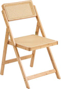 Tiita Rattan Dining Chairs Set of 1, Mid Century Modern Folding Chair, Bamboo by TiitaHome