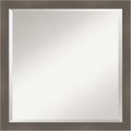 Amanti Art Grey Wall Mirror 23x23 Edwin Clay Grey Square Bathroom Mirror by AmantiArt