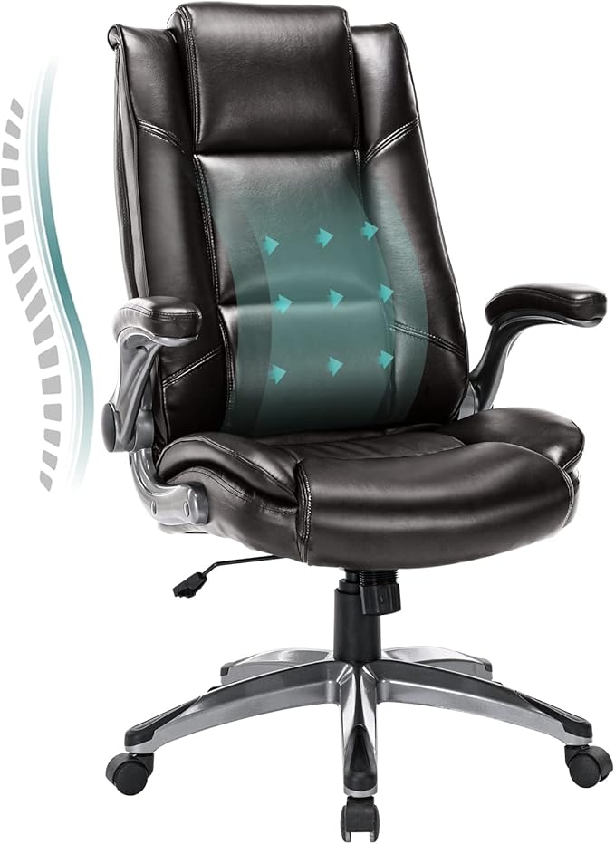 Leather Executive Office Chair by Unknown
