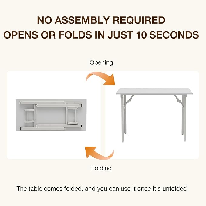TEMI Small Computer Desk Folding Table - Image 4