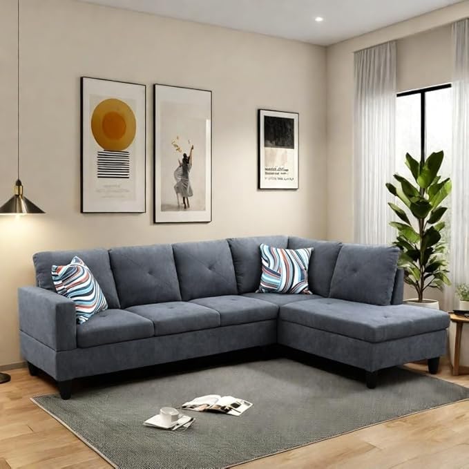 NAYSAYE L Shaped Couch, Modular Sectional Couch - Image 4