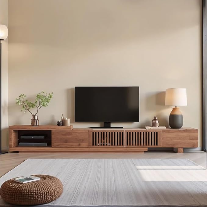 Mid-Century Modern Extendable 78.5"-105" TV Stand - Image 3