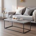 CENSI 40-Inch Concrete Accent Coffee Table Ottoman by CENSIFURNITURE