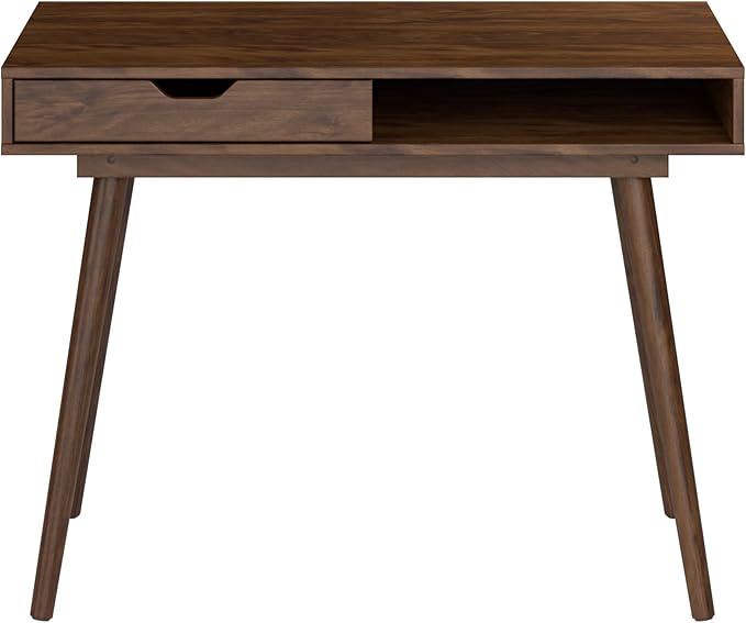 Bush Furniture Nora 40W Writing Desk in Dark Walnut | Computer Table - Image 6