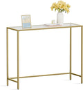 VASAGLE 39.4 Inches Console Table, Tempered Glass Sofa Table, Modern Entryway by VASAGLEbySONGMICSHOME