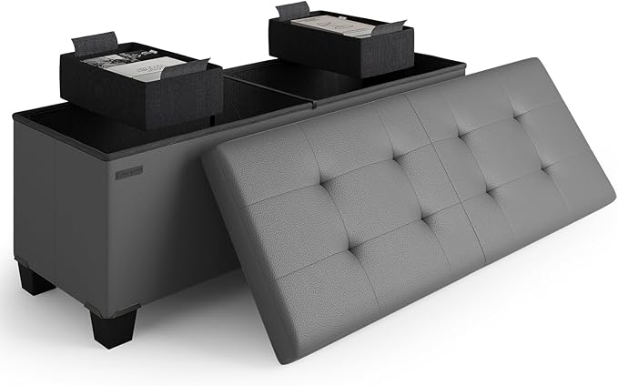 STORAGEBUD Storage Ottoman Bench by STORAGEBUD