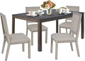 COLAMY Modern Rectangular Dining Table Set, 4-6 Person Capacity, Requires by COLAMYINC