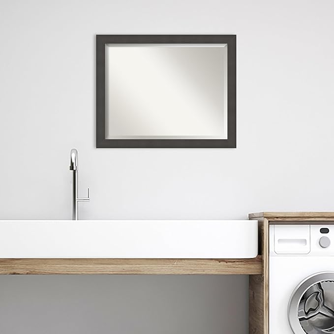 Amanti Art Silver Bathroom Mirror - Image 6